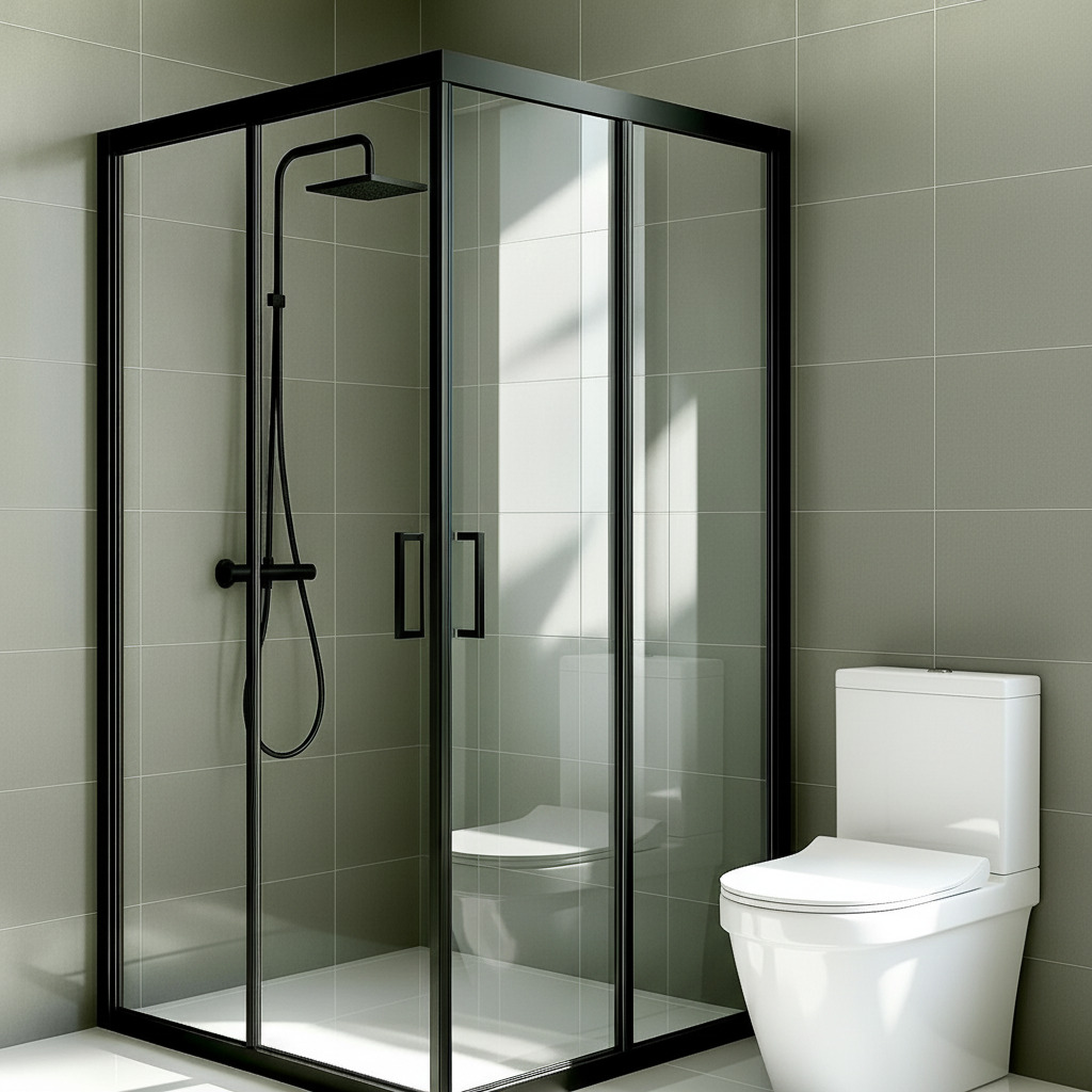 Siyah Profil Duşakabin